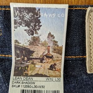Nudie Jeans - Lean Dean: Dark Shadow 32Wx30L